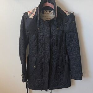 Burberry Brit Women's Quilted Jacket - Black, size small